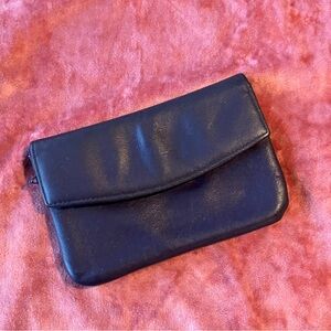 Small Purple Leather St. Thomas Coin Purse Wallet